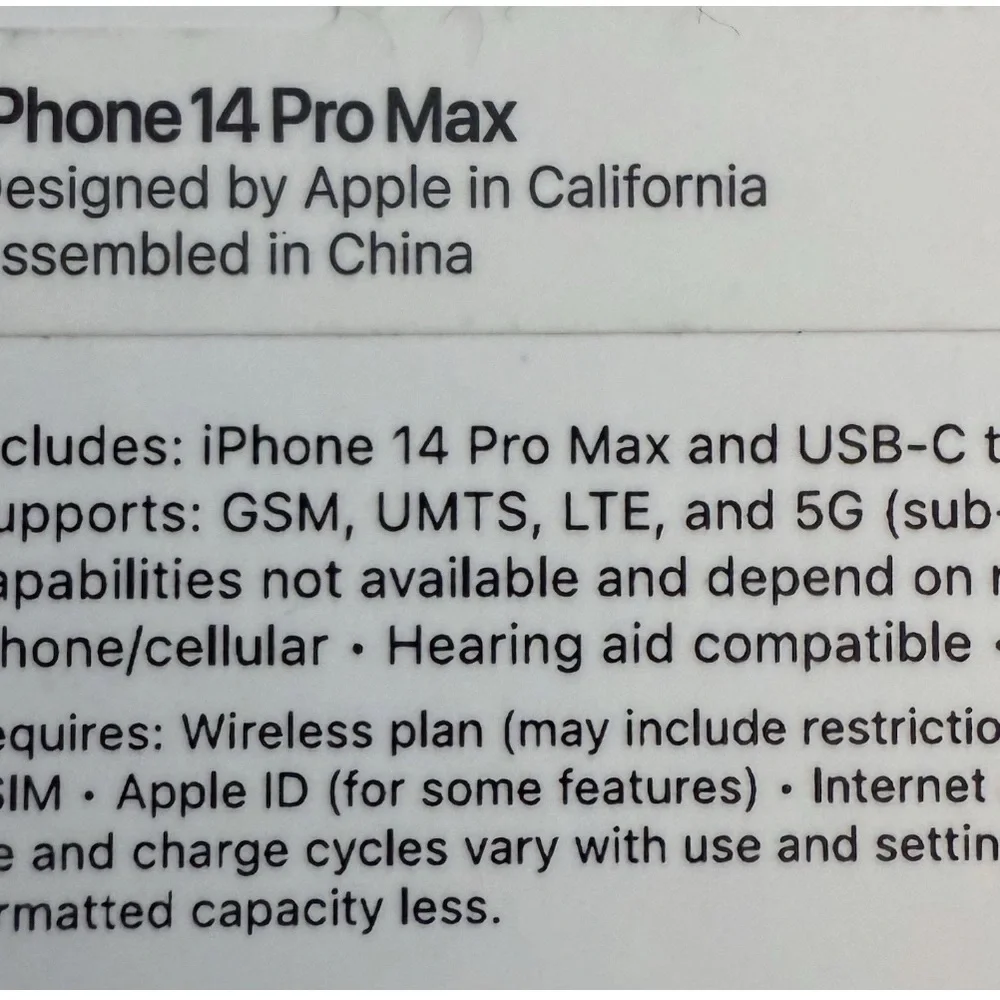 iPhone 14 Pro Max 256gb Unlocked, Black